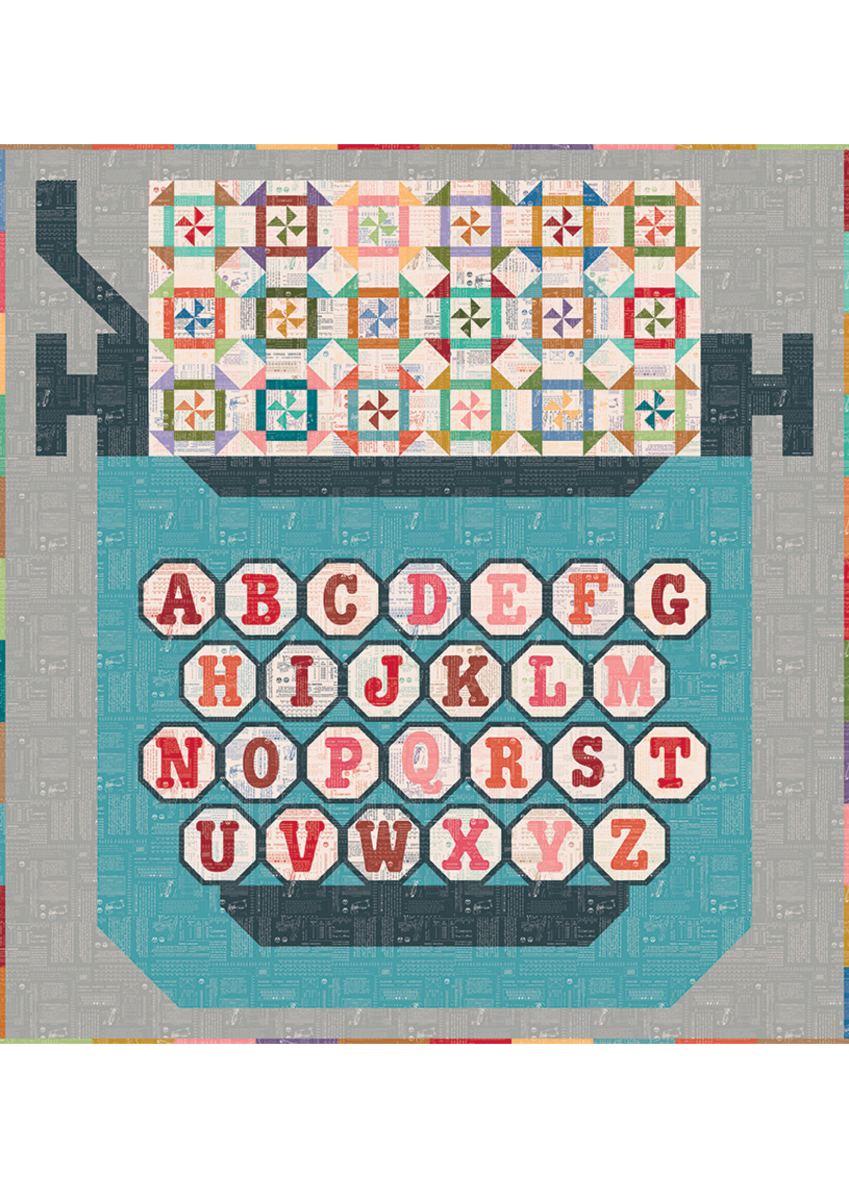 Riley Blake Designs Lori Holt - Templates - Type/ography Glyphs - 53 stuks