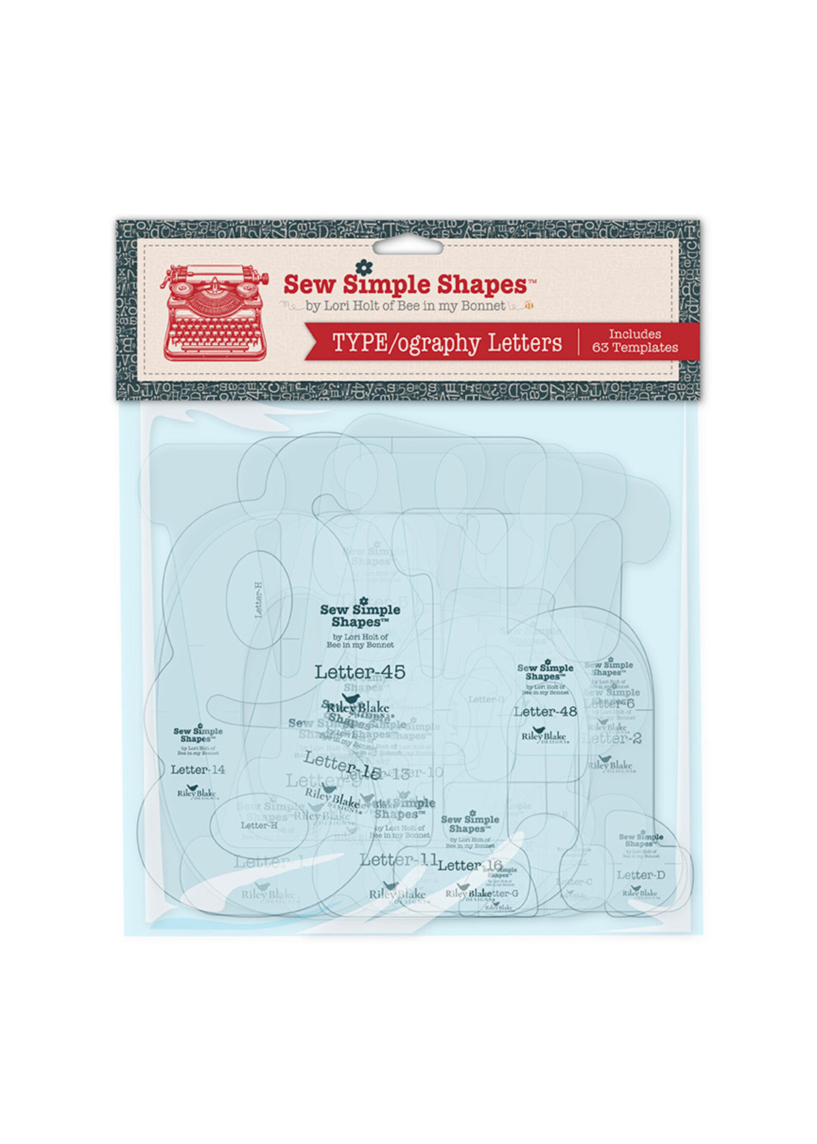Riley Blake Designs Lori Holt - Templates - Type/ography Letters - 63 stuks