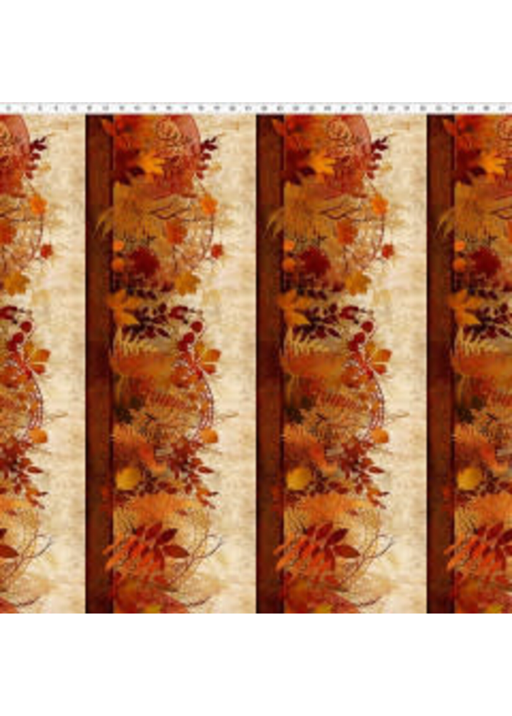 In The Beginning Reflections of Autumn II - Border - 20RA1 - Coupon - 105 cm x 110 cm