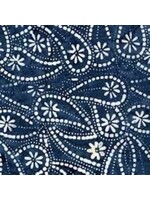 Timeless Treasures XTonga - Wedgewood - Coupon - 45 cm x 275 cm