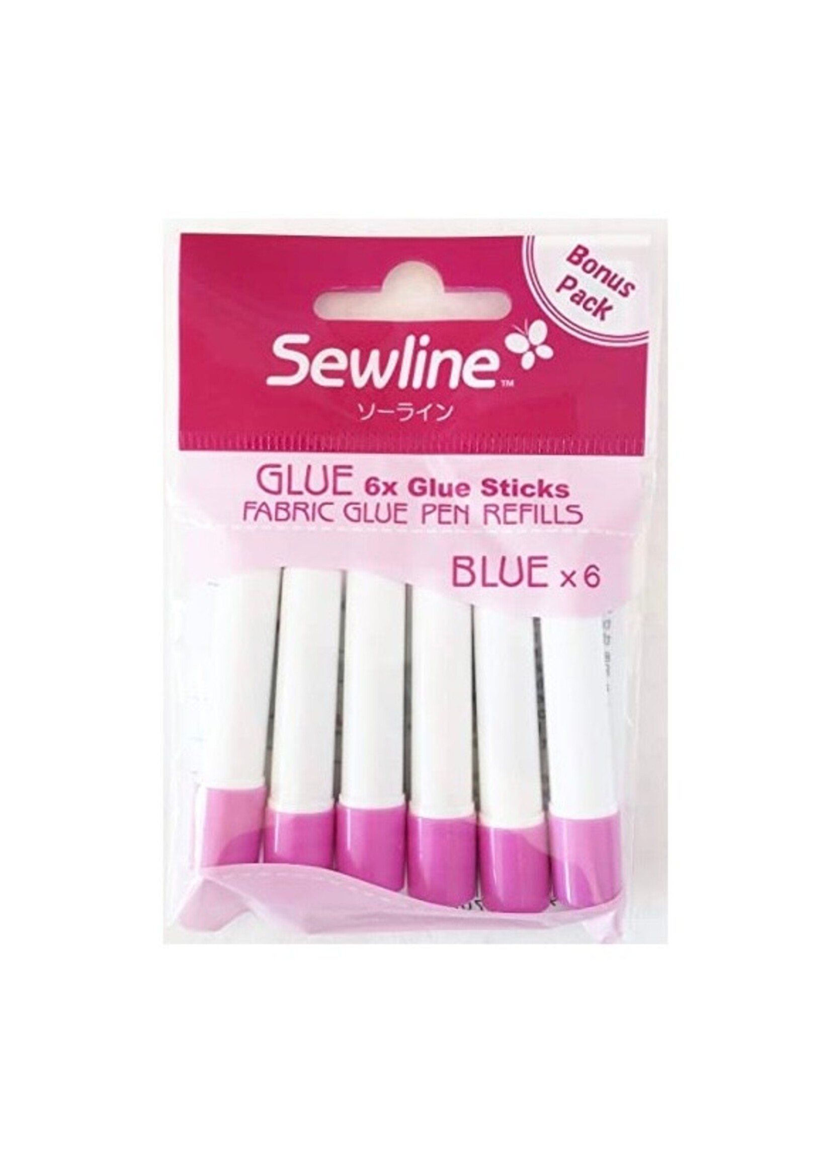 Sewline Lijm - Glue Pen - Navulling - Wit - 6 stuks