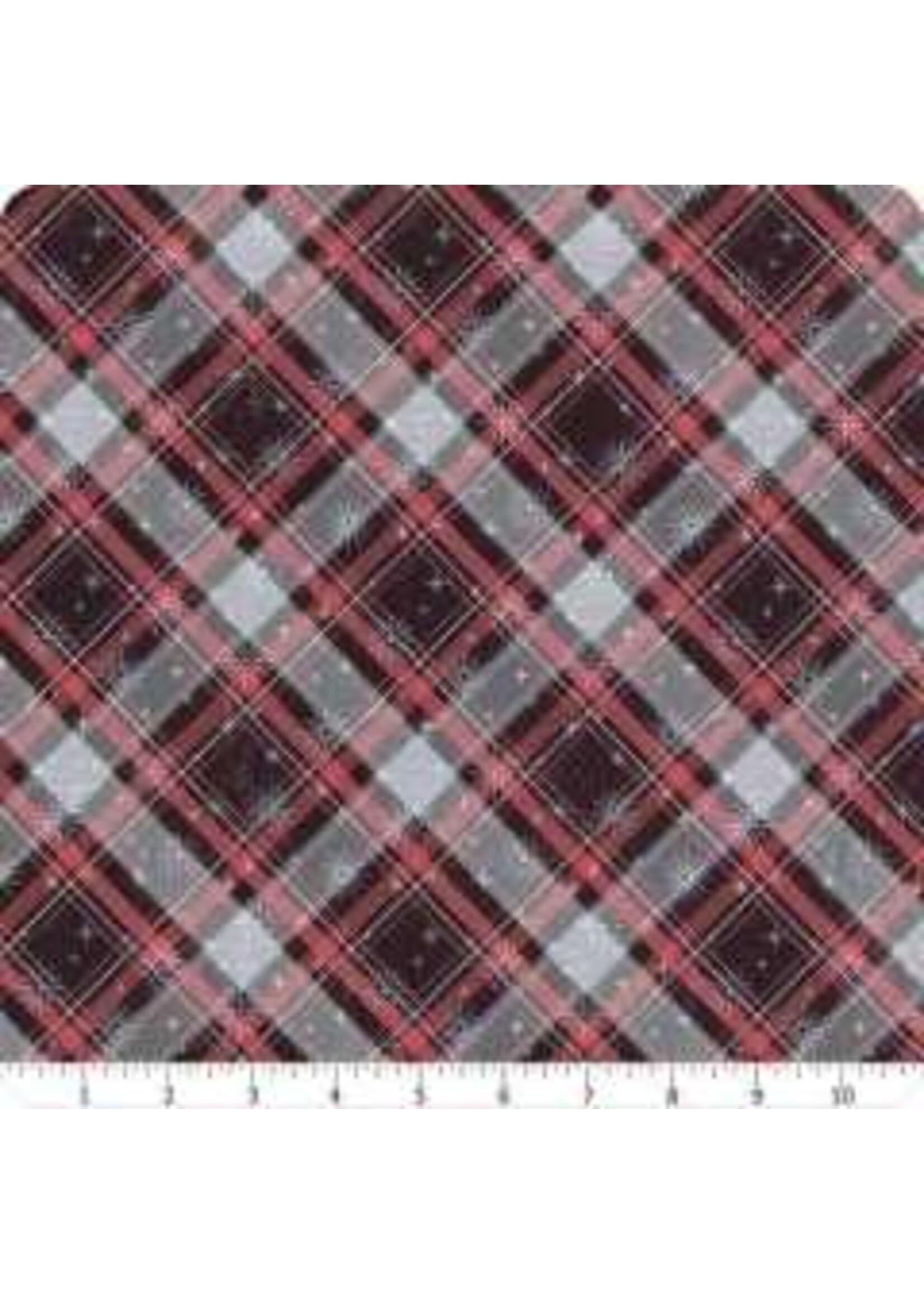 Free Spirit Fabrics Tim Holtz - Yuletide Winterplaid - Coupon - 80 cm x 110 cm