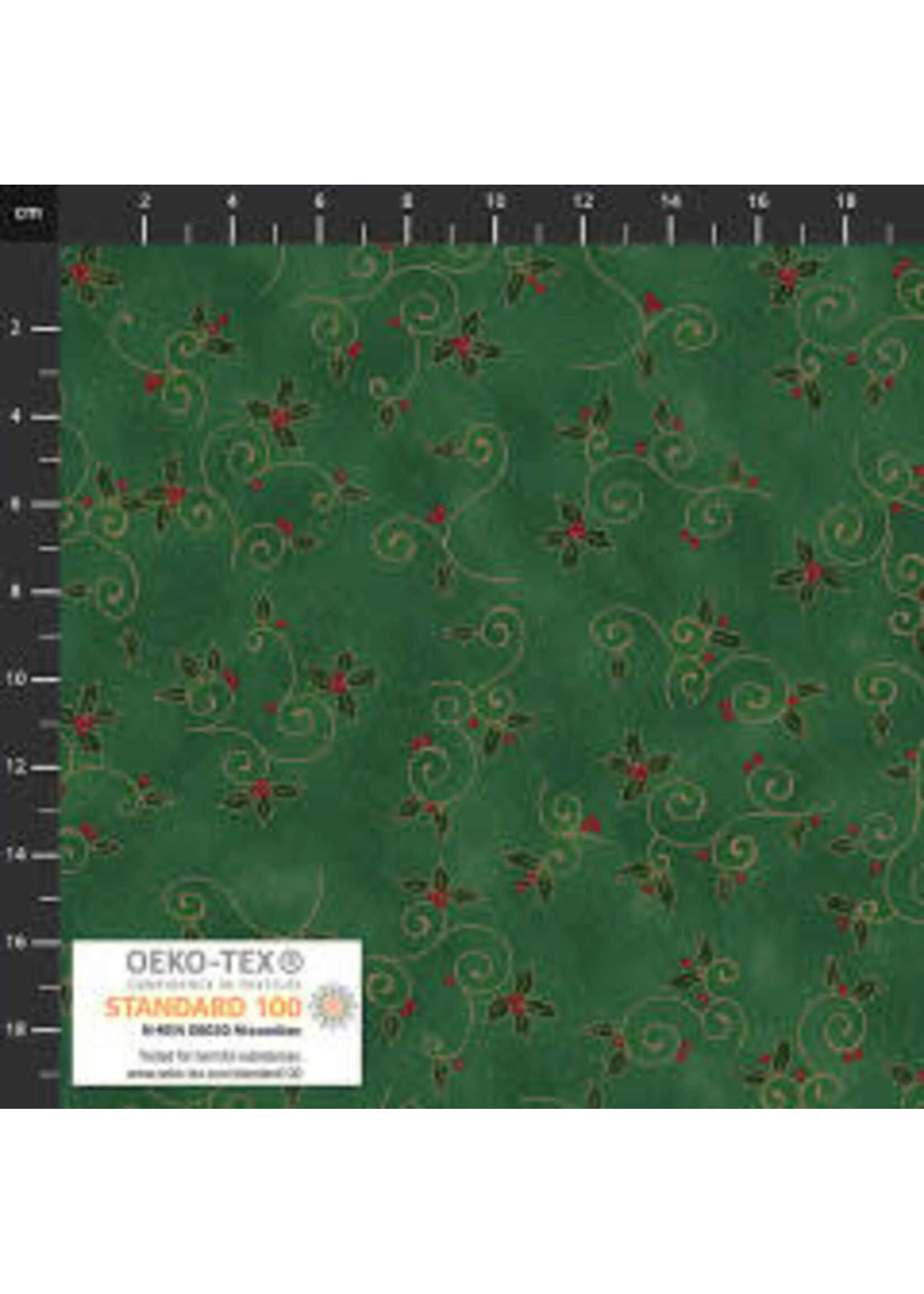 Stof Fabrics We Love Christmas - Green - Coupon - 85 cm x 110 cm