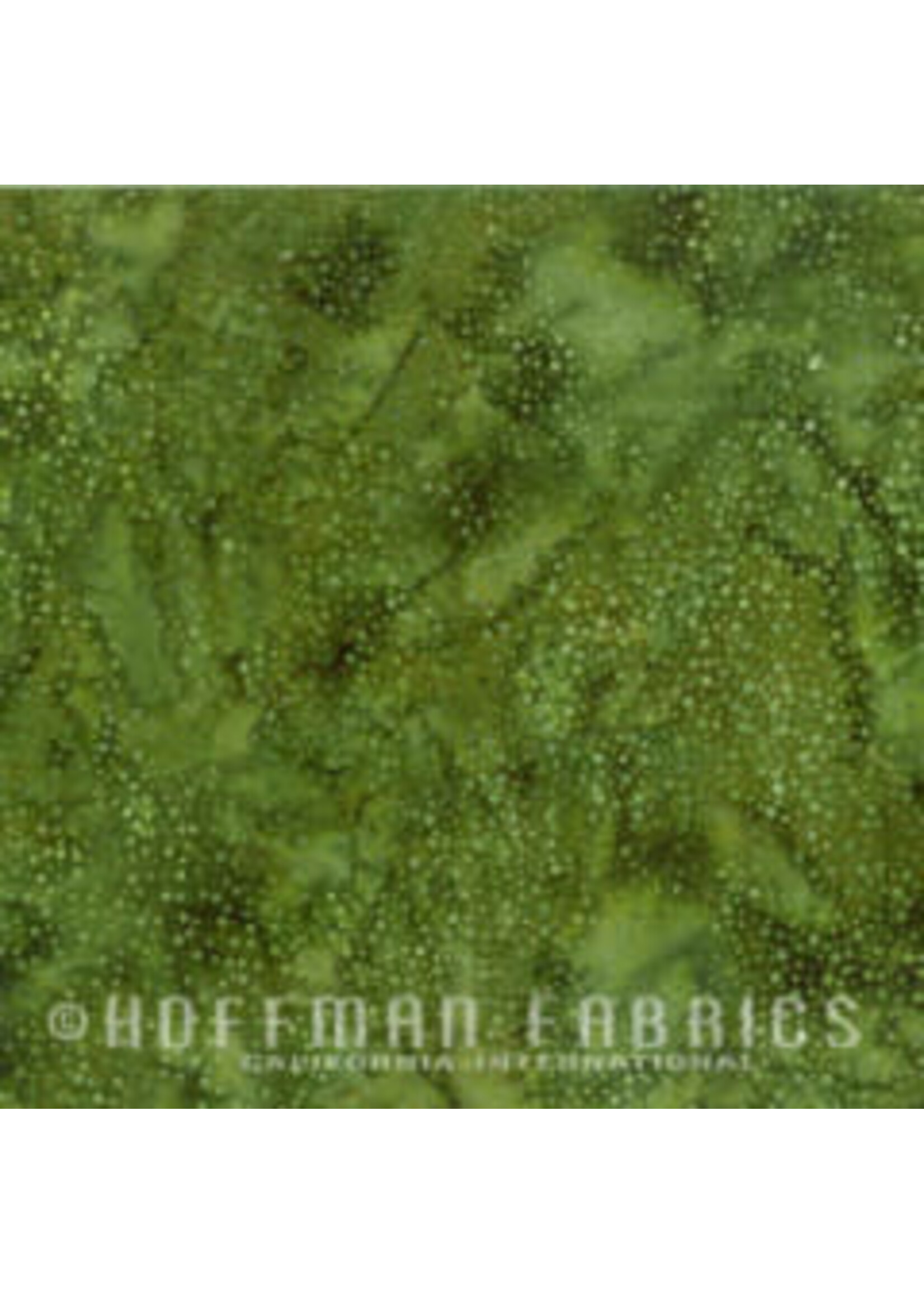 Hoffman Fabrics Bali Dots - Groen - 3019- 118 - Coupon - 80 cm x 110 cm