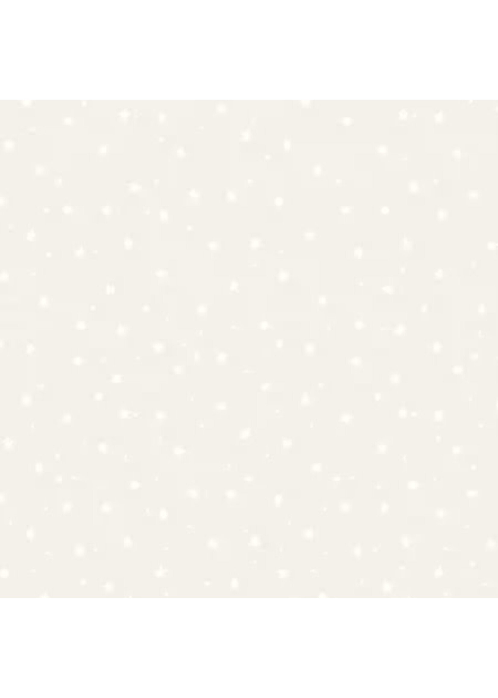 P&B Textiles Ramblings - Stars Dots - White on Ecru