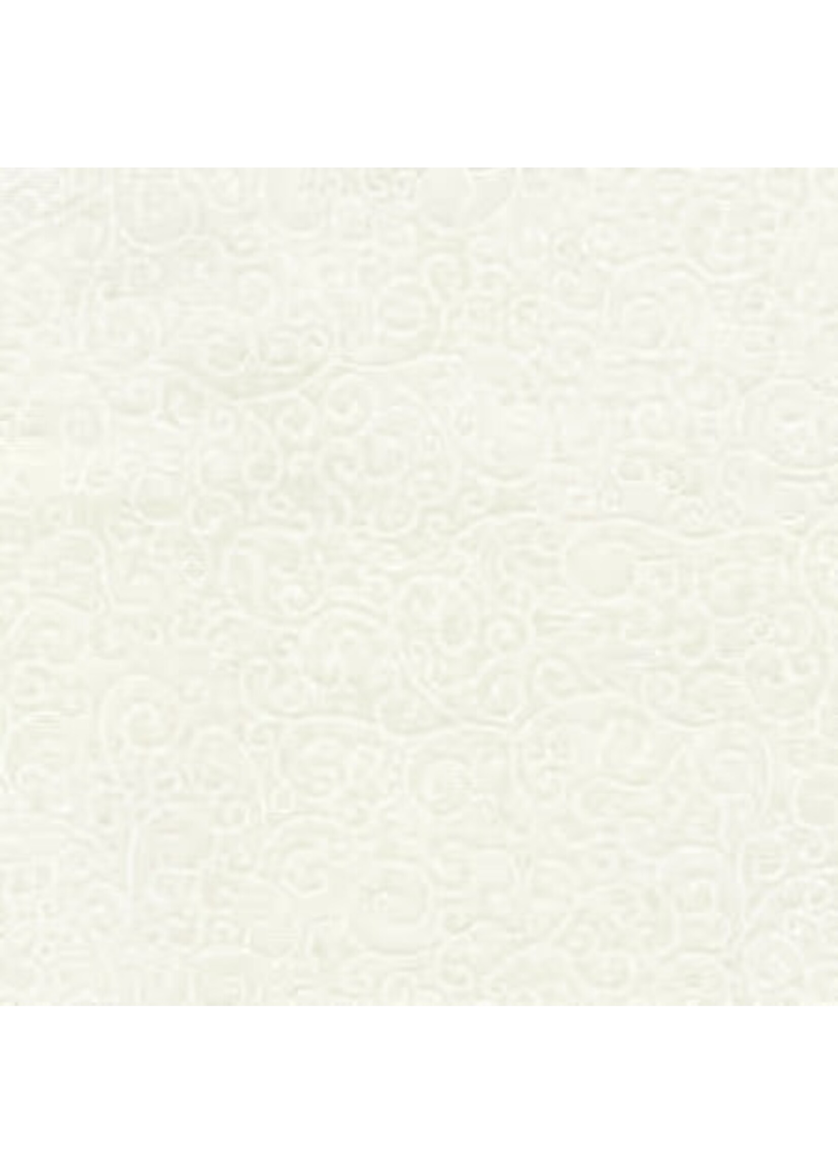 P&B Textiles Ramblings - Scroll - White on White