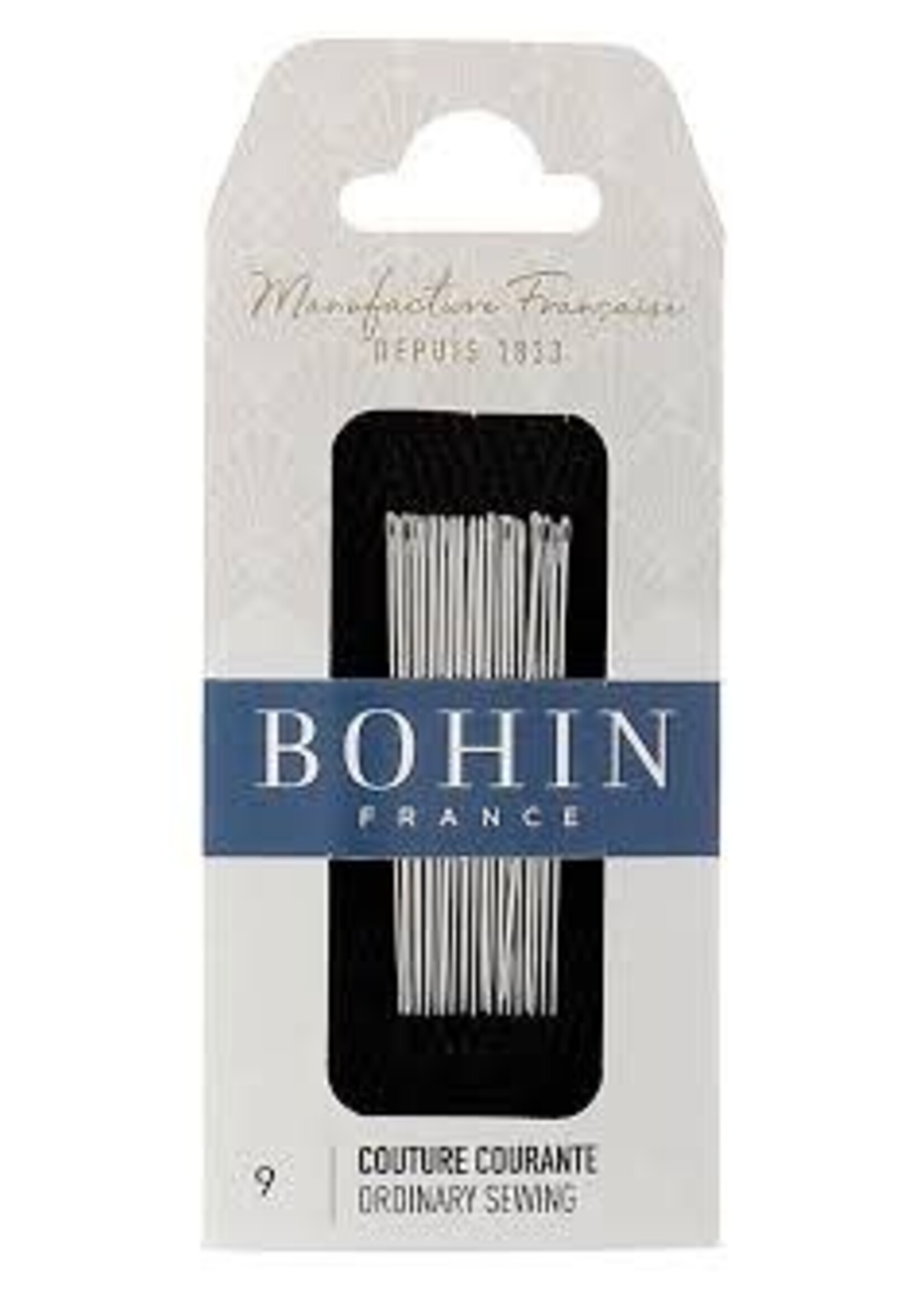 Bohin Ordinary Sewing Needles Nr  9  (Blister 20pc)
