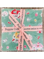 Poppie Cotton Charm Pack - Home Sweet Home - Poppie Cotton - 5x5 inch - 42 Vierkanten