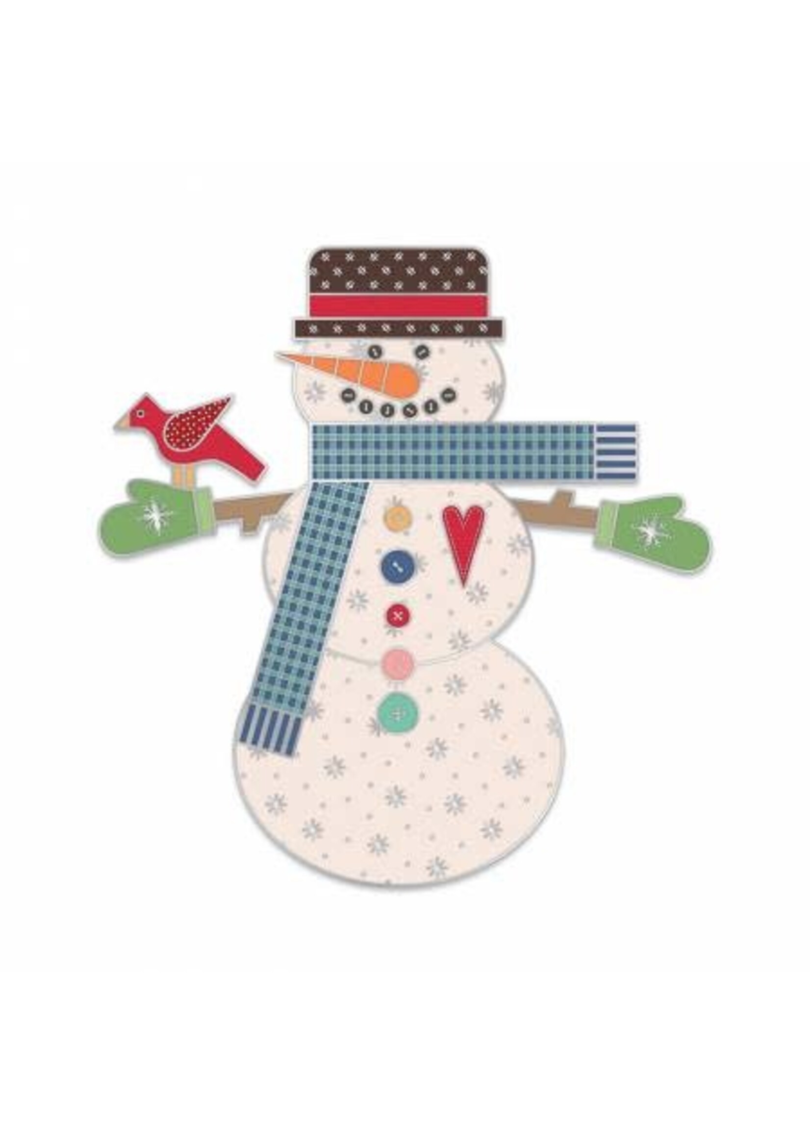 Riley Blake Designs Lori Holt -  Let's Make a Snowman - Needle Minder