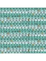 Makower Sewing Room - Tape - Blue - Coupon - 85 cm x 110 cm