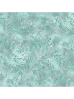 Hoffman Fabrics Fly Home for Winter - Eucalyptus Silver - Coupon - 85 cm x 110 cm