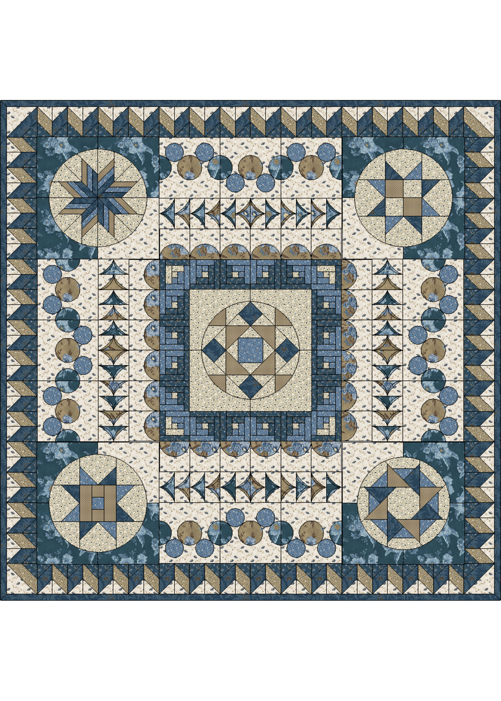 Cursus - Machinaal Patchen Gevorderden - Start 5 maart - 6 ochtenden