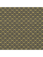 Stof Fabrics Christmas Wonders - Tiles - Walnut Gold - Coupon - 75 cm x 110 cm
