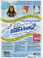 The Warm Company Vlies - Steam A Seam2 - Lite -  7x Letters & Numbers  + 1x Blanco - 9 inch x 12 inch