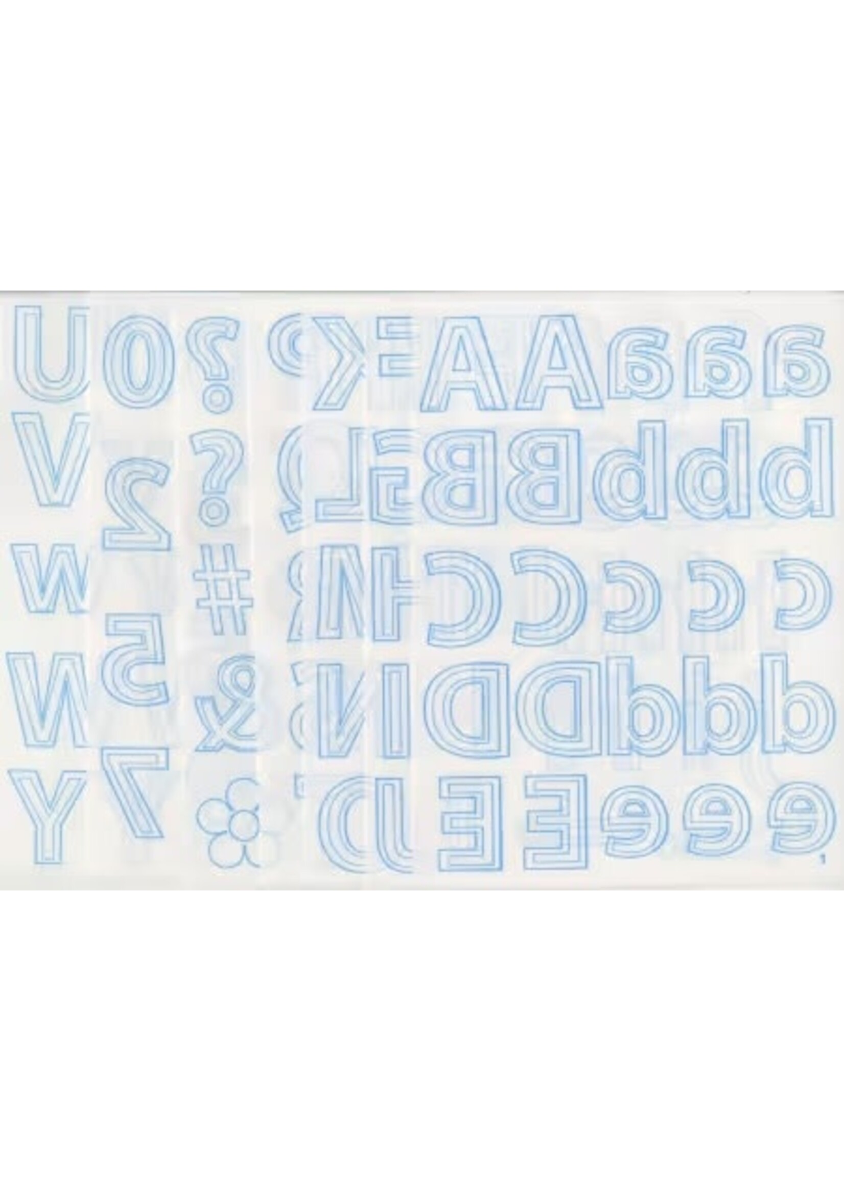The Warm Company Vlies - Steam A Seam2 - Lite -  7x Letters & Numbers  + 1x Blanco - 9 inch x 12 inch