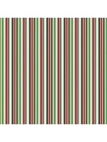 Makower Wishes - Stripe - Multi - Coupon - 100 cm x 110 cm