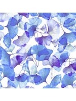 Hoffman Fabrics Graceful Garden - Hydrangea - Coupon - 75 cm x 110 cm