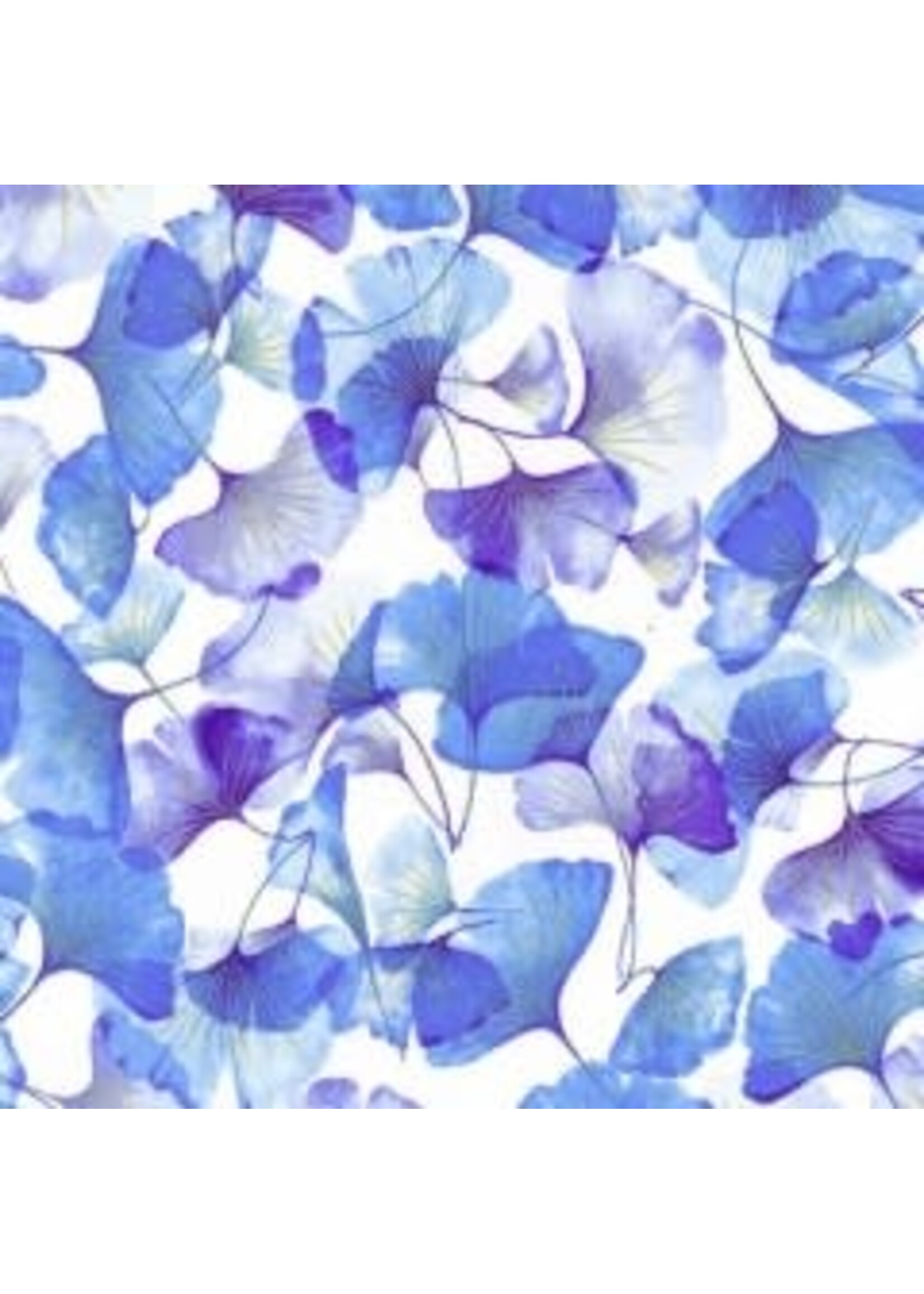 Hoffman Fabrics Graceful Garden - Hydrangea - Coupon - 75 cm x 110 cm