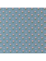 Moda Fabrics Lella Boutique - Wild Honey - Sky - Florals - 5252 14