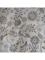 Stof Fabrics Flower With Bird - Cream