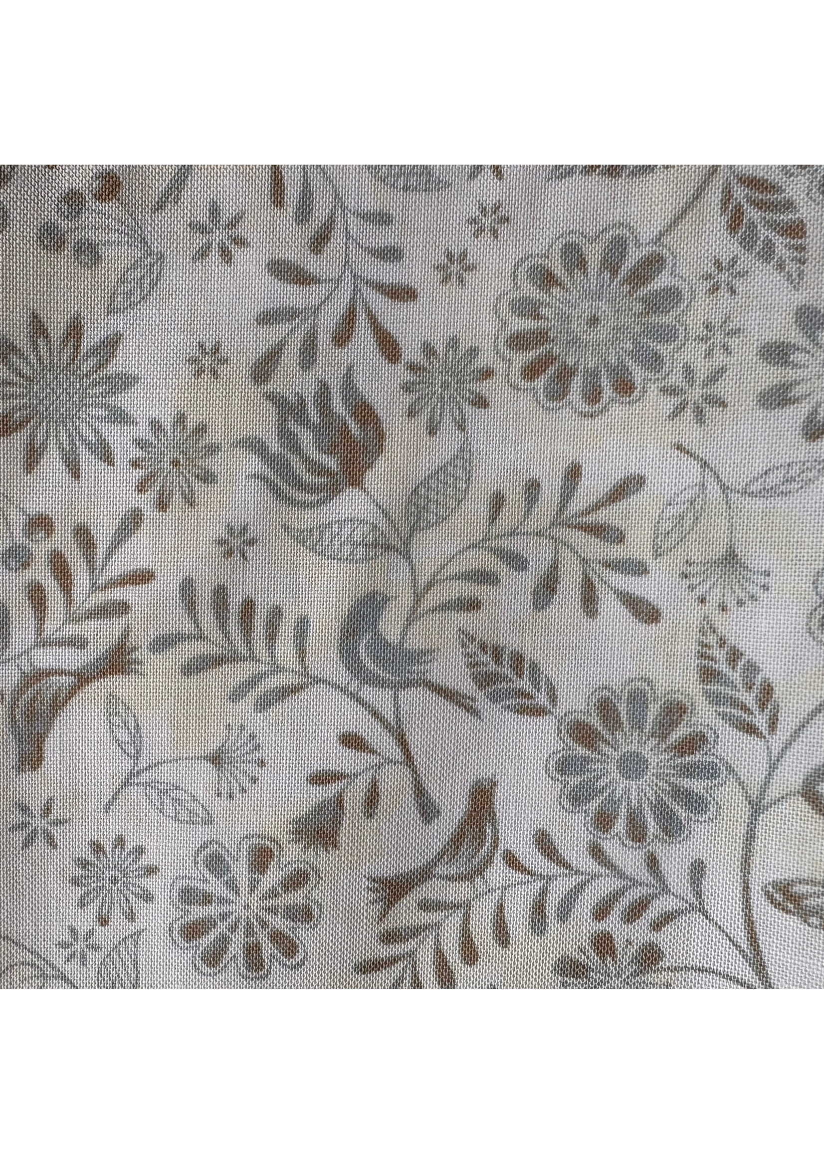 Stof Fabrics Flower With Bird - Cream
