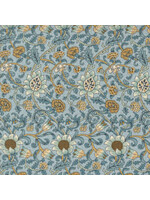 Moda Fabrics Morris Manor - Evenlode Florals - Sky - 8392 13 - Coupon - 90 cm x 110 cm