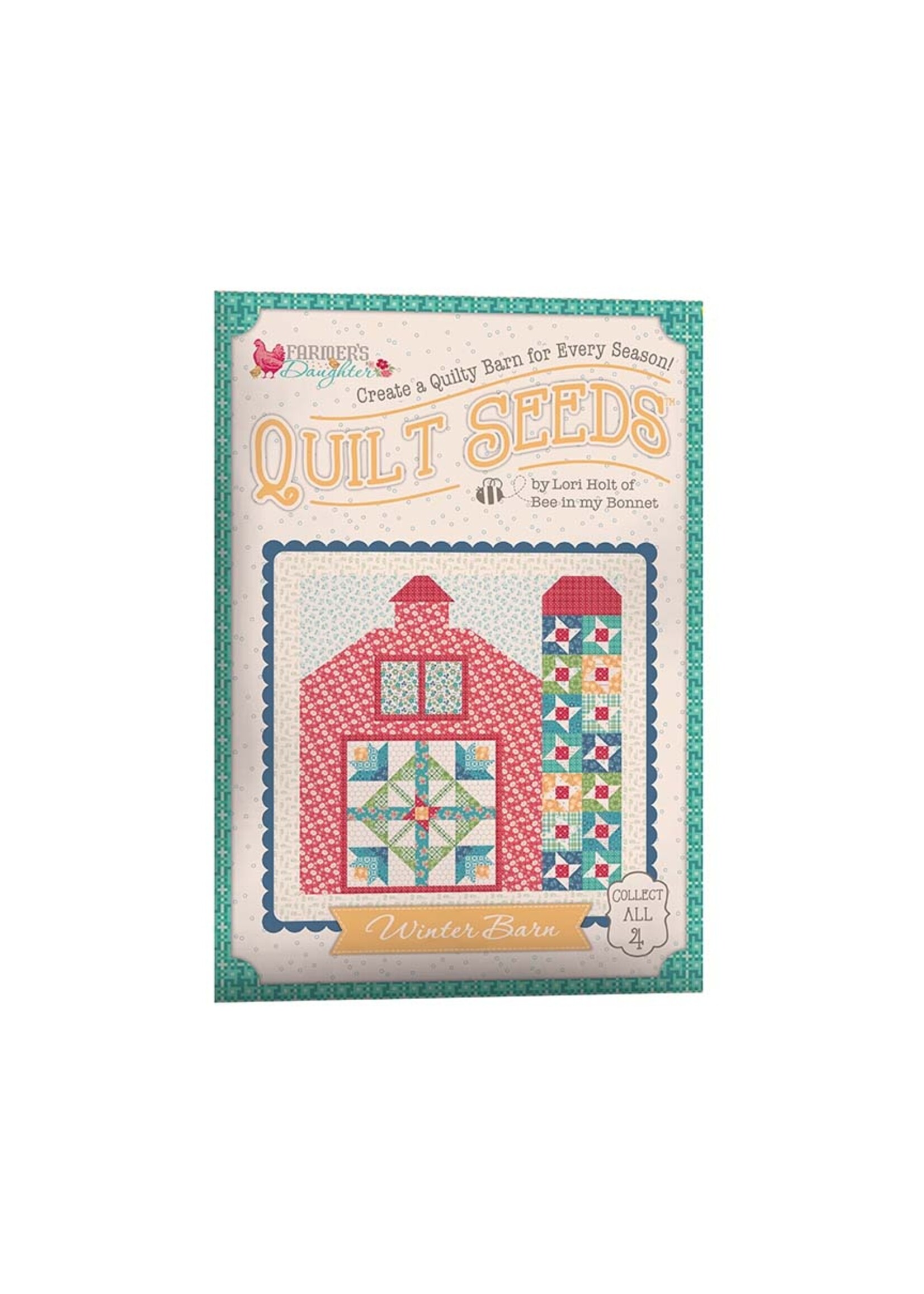 Riley Blake Designs Lori Holt - Patroon - Quilt Seeds - Farmer's Daughter - Winter Barn