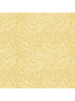 Andover Fabrics Fleur Nouveau - Foliage - Yellow - Coupon - 100 cm x 110 cm