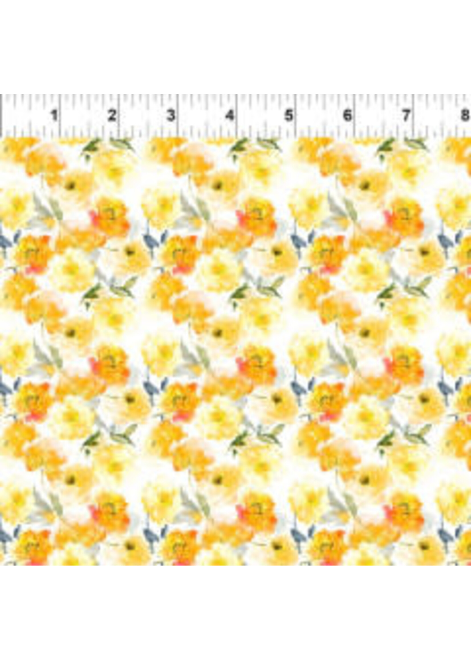 In The Beginning Watercolor Beauty - Peony - Gold - Coupon - 100 cm x 110 cm