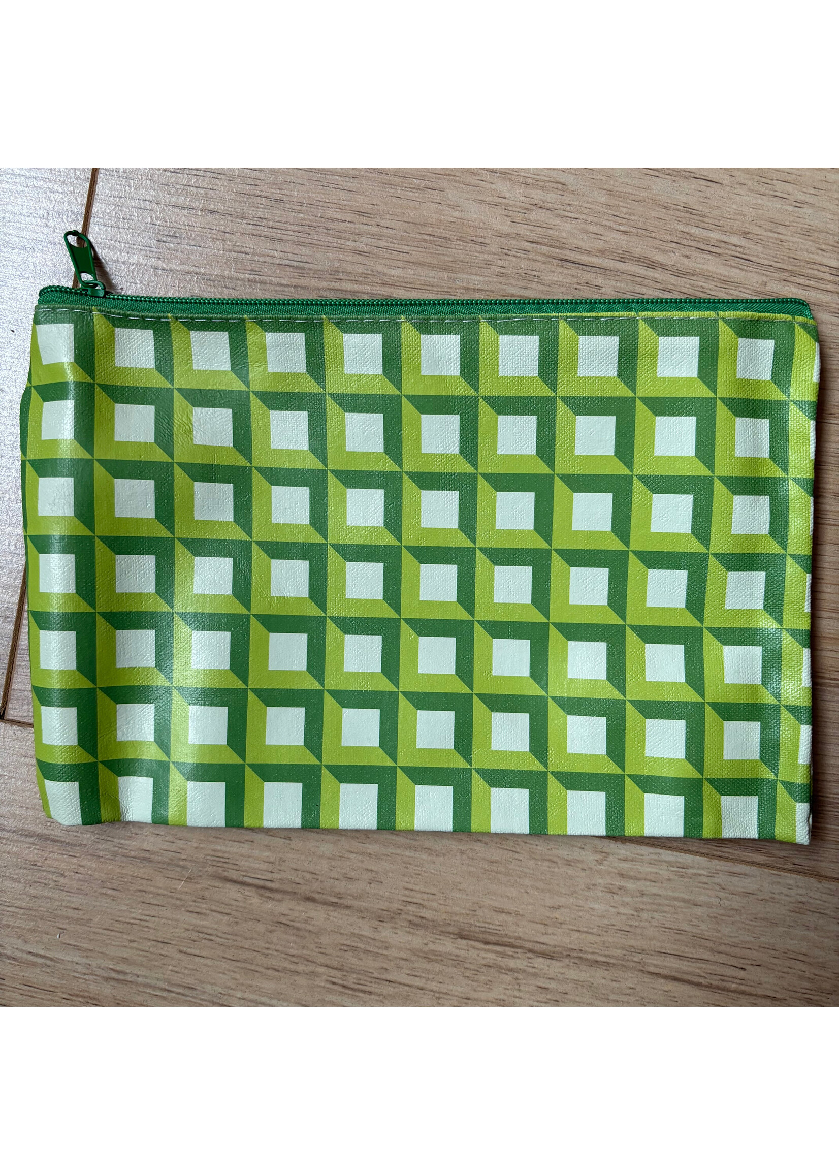 Riley Blake Designs Project Bag - Vinyl Zipper Bag - Green