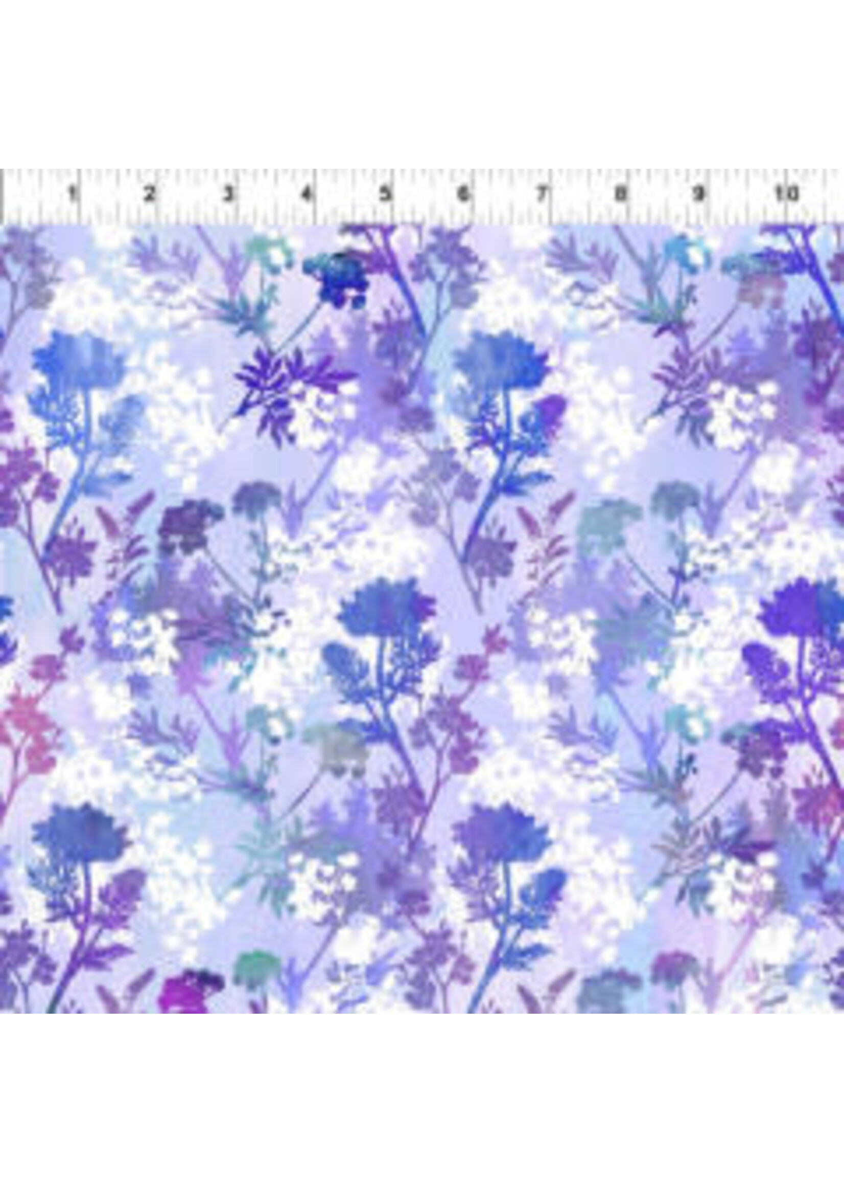 In The Beginning Garden of Dreams - Springs - Purple Brillance - Coupon - 60 cm x 110 cm