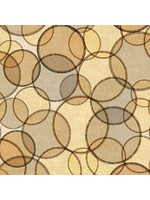 Windham Fabrics Seven Seas - Interlocking Rings - Almond - Coupon - 95 cm x 110 cm