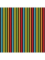 Nutex Bugs & Critters - Stripe - Multi - Coupon - 95 cm x 110 cm