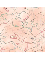 Benartex Studio Sew in Love - Needle and Thread - Light Pink - Coupon - 95 cm x 110 cm