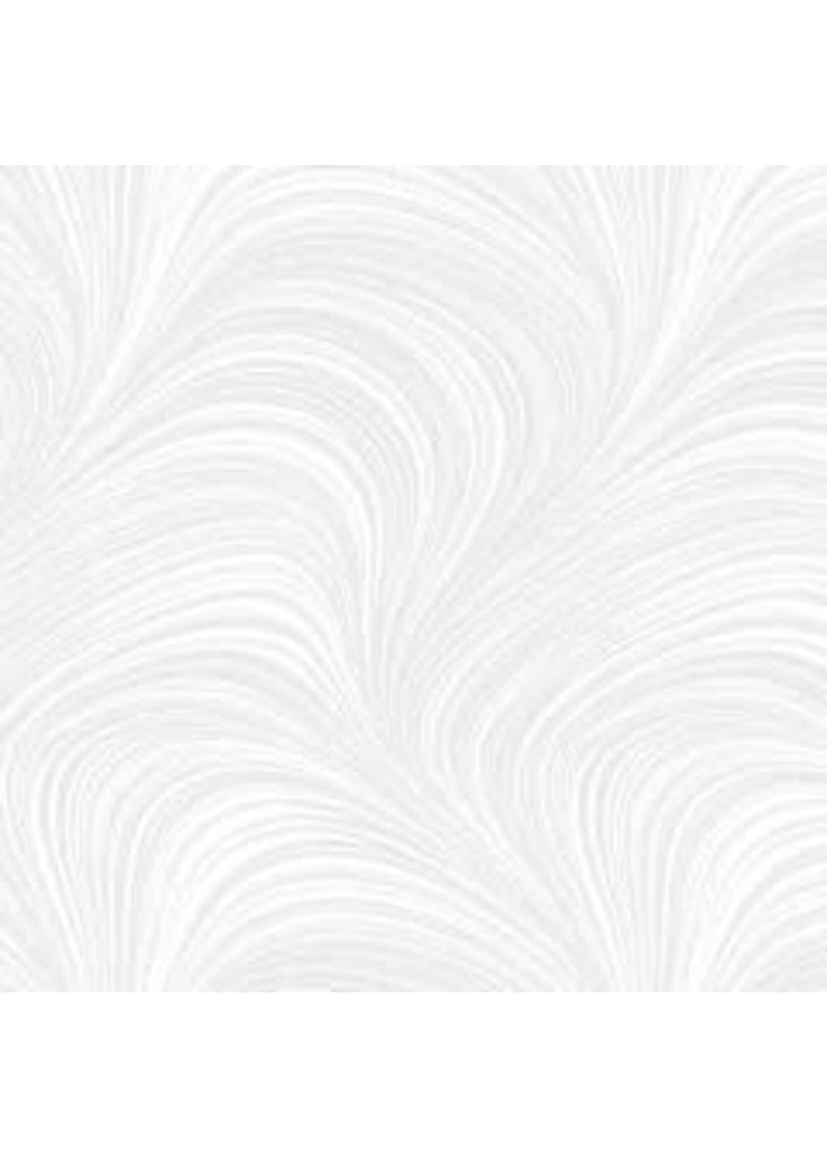 Benartex Studio Wave Texture - Flanel - White - Coupon - 25 cm x 275 cm
