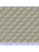 Marcus Fabrics Concrete - Vines & Leaves – Teal - Coupon - 80 cm x 110 cm