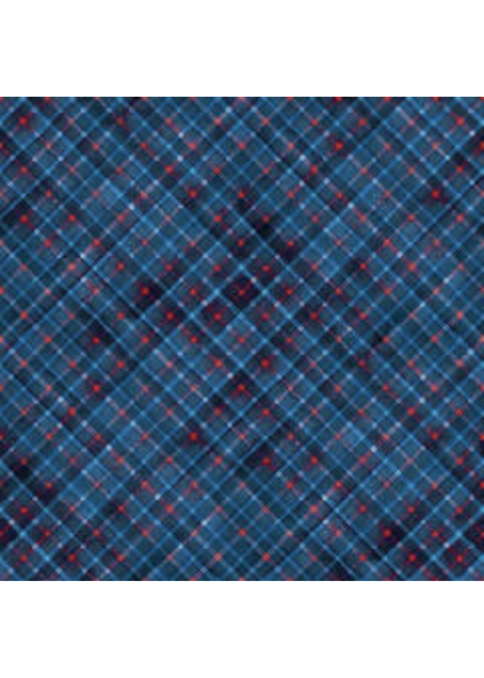 In The Beginning Hedgehog Hollow - Plaid -Blue - Coupon - 105 cm x 110 cm