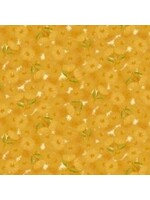 The Textile Pantry Under The Australian Sun - Flowering Gum - Metallic Gold - Coupon - 100 cm x 110 cm