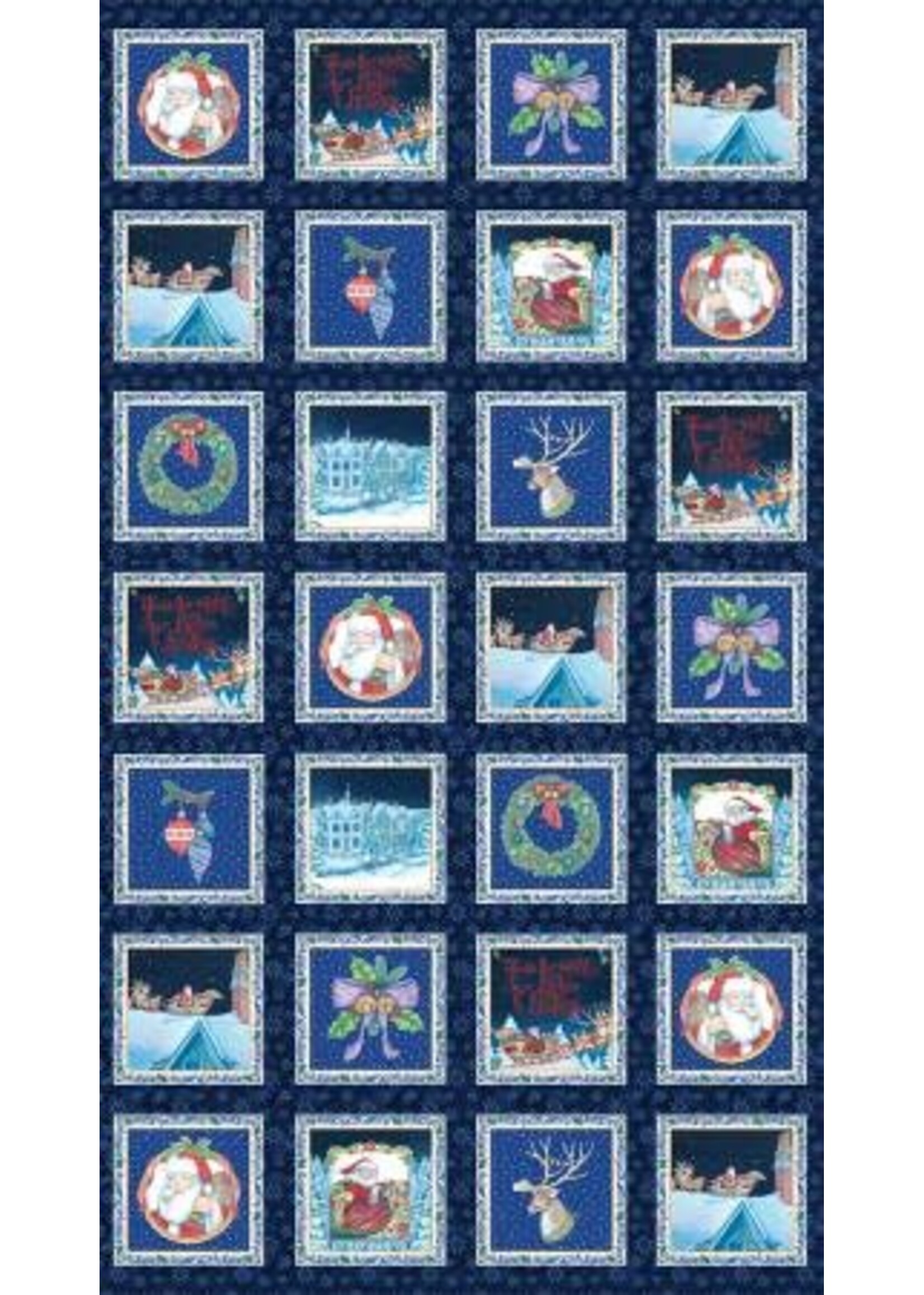 Benartex Studio Panel 17 - The Night before Christmas - Jim Shore - 60 cm x 110 cm