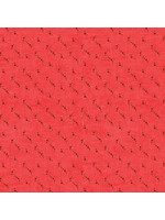 Stof Fabrics Petits Motifs - 1780 - Rood - Coupon - 65 cm x 110 cm