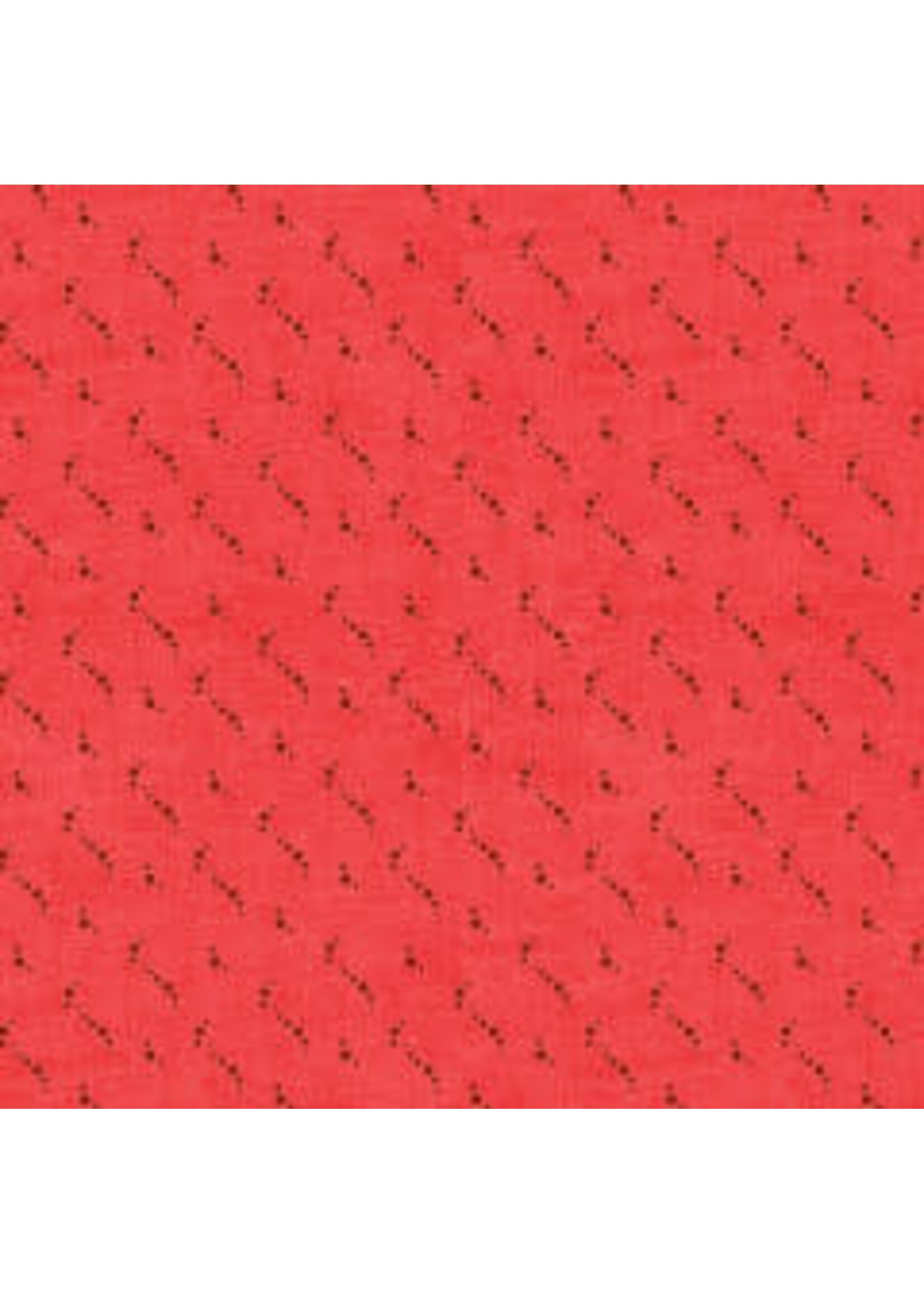 Stof Fabrics Petits Motifs - 1780 - Rood - Coupon - 65 cm x 110 cm