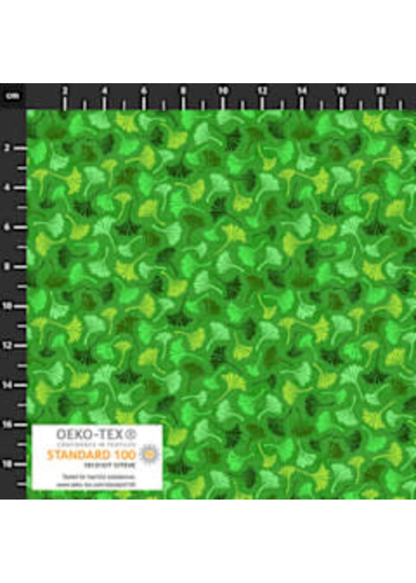 Stof Fabrics Quilting Rainbow - Ginkgo - Green - Coupon - 85 cm x 110 cm