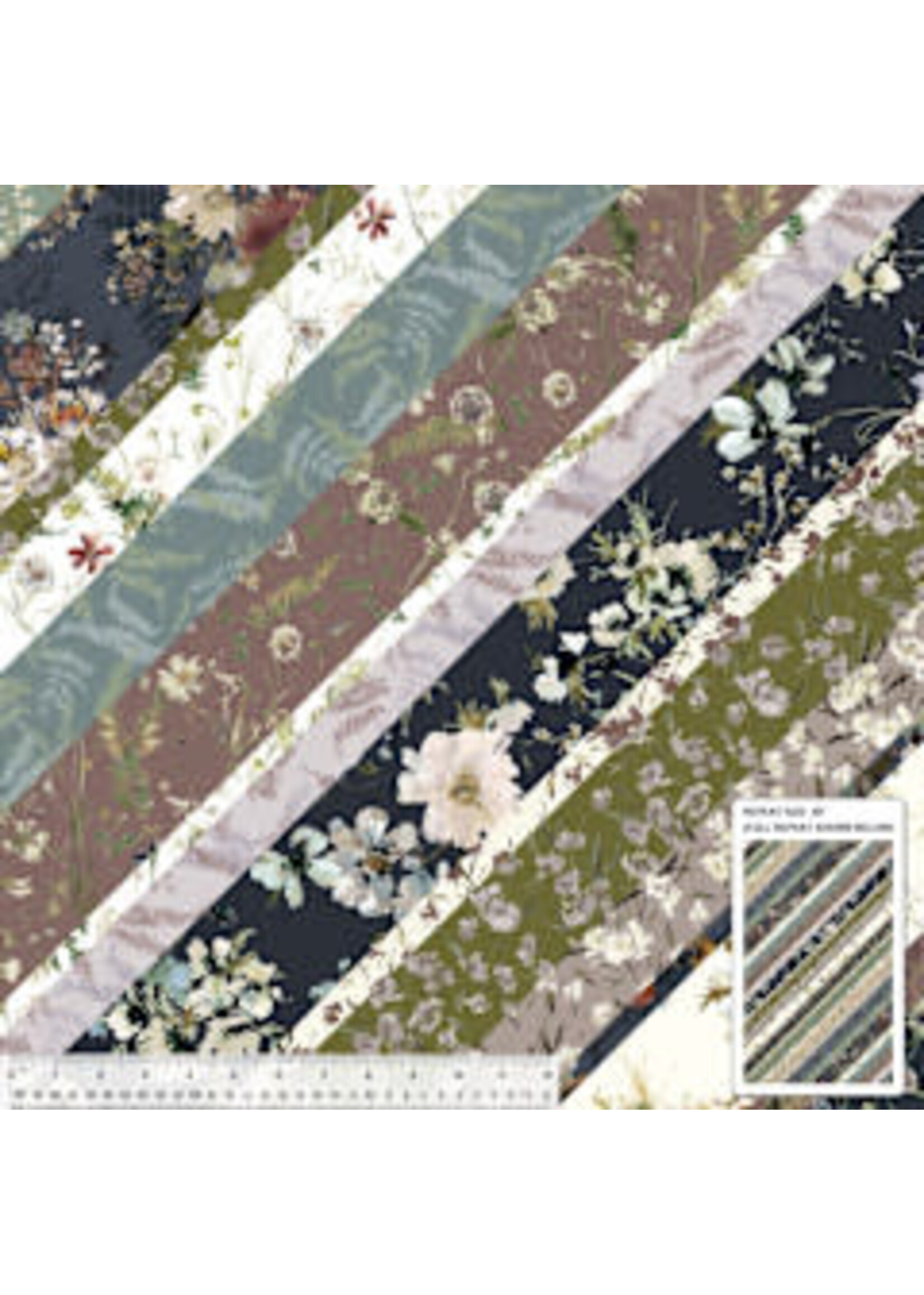 Windham Fabrics Perennial - Strip Starter- Multi - Coupon - 100 cm x 110 cm