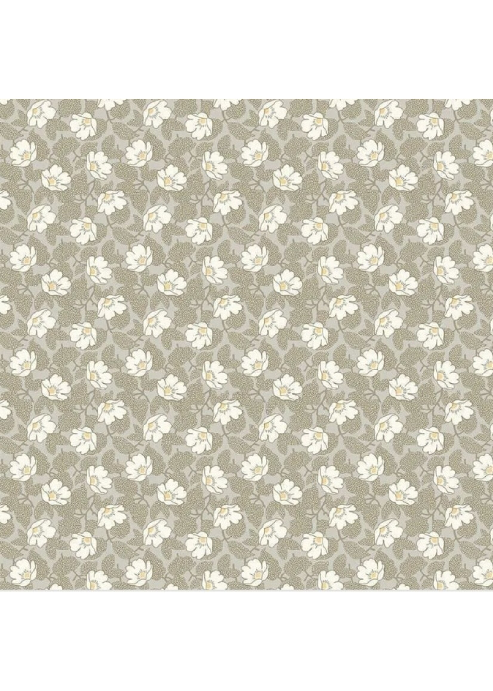 Andover Fabrics Abloom Poppymallow - Stone - Coupon - 60 cm x 110 cm