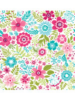 Benartex Studio Secret Garden 108 - Wallflowers - Vanilla - 93W07