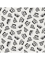 Studio E Fabrics Loads of Fun - Pewter Irons - Grey