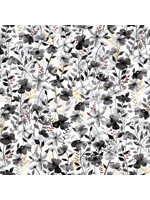 Studio E Fabrics Watercolor Sketchbook - Floral - Grey