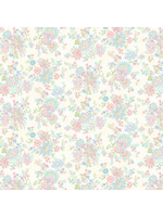 Henry Glass Fabrics Dorothy Jean s Flower Garden - Floral Allover - Cream - 676
