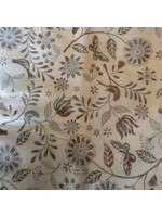 Stof Fabrics Flower With Bird - Cream