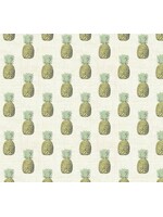 Makower Fern Garden - Pineapple - Cream